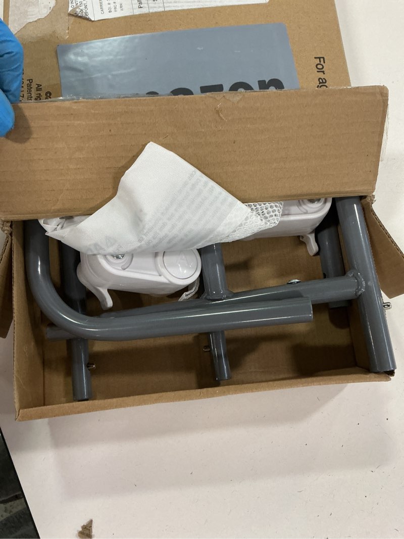 Condition photo showing As Is for Regalo Swing Down Crib Rail, with Reinforced Anchor Safety System