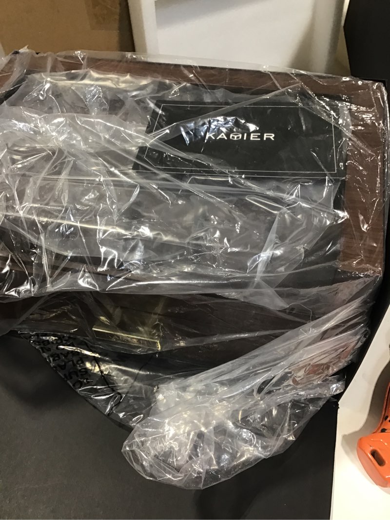 Condition photo showing New/Like New for High End Watch Box for Men, 12 Slot Wooden Watch Case With Drawer, Watch Display Box with Glass Lid, 2-Layer Watch Holder for Jewelry and Watch Storage for Men Women , Ideal for Gift (With Gift Box) Walnut