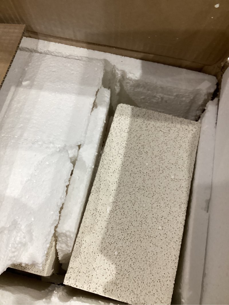 Condition photo showing Good Condition for 6 pieces insulating fire brick for ovens, kilns, blacksmith, fireplaces, forges 9" x 4.5" x 2.5" 2300f rated insulating fire bricks