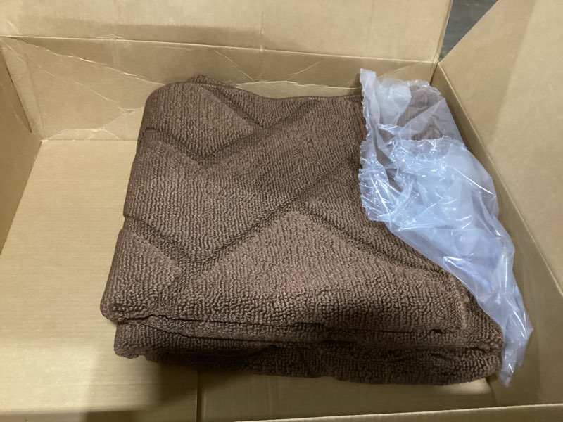 Condition photo showing Good Condition for hicorfe Indoor Doormat,Front Back Door Mat Rubber Backing Non Slip Door Mats 47"x71" Absorbent Resist Dirt Entrance Doormat Inside Floor Mats for Entryway Washable Low-Profile(Dark Brown) Dark Brown 71" x 47" (Rectangular)