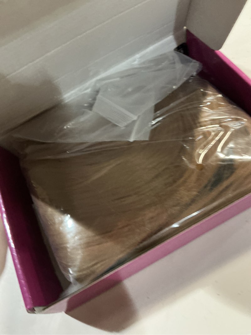 Condition photo showing Good Condition for esmee long straight strawberry blonde wigs for women with fringe natural synthetic hair wig for daily & party use strawberry blonde 1287-5