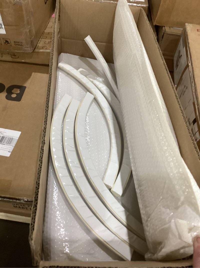 Condition photo showing New/Like New for 3 Set Arch Wall Molding Kit Peel and Stick Arch Premade Accent Wainscoting Panel Wall Panel Decor Accent Pre Cut Trim Kit for Walls Molding DIY Home Bedroom Living Room Decor(54 x 24 in)