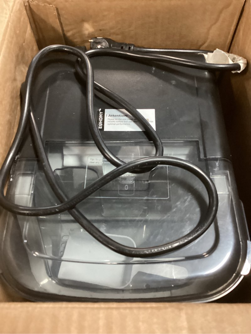 Condition photo showing As Is for EUHOMY Nugget Ice Makers Countertop, Pebble Ice Maker Machine with 35lbs/24H Soft Ice, Self-Cleaning Sonic Ice Maker with Ice Scoop&Basket, Pellet Ice Maker for Home/Kitchen/Office(Stainless Steels) Silver