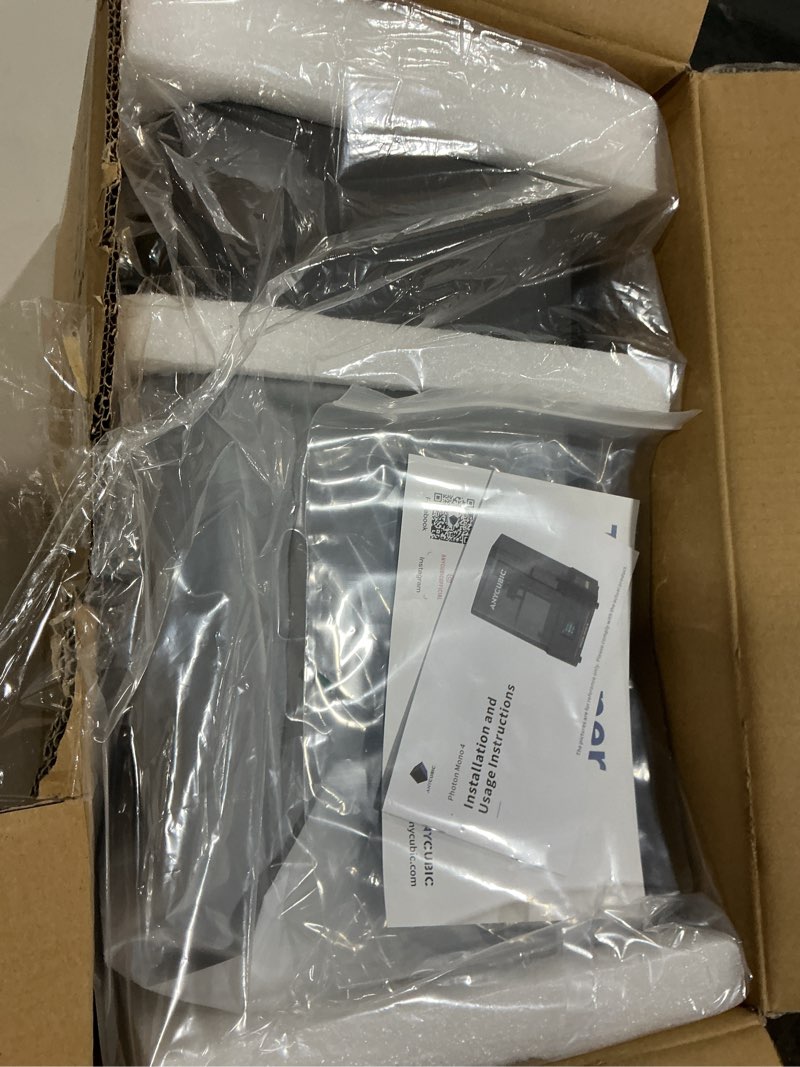 Condition photo showing As Is for ANYCUBIC Photon Mono 4, Resin 3D Printer with 7'' 10K Mono LCD Screen, Stable LighTurbo Light Source and 70mm/h Fast Printing, Print Volume 6.04'' x 3.42'' x 6.49''