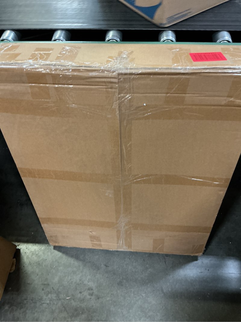 Condition photo showing New/Like New for metal decorative garden fence, 32" high x 26" wide (9 panels + 1 gate) total length 21.6 ft, no dig dog fence outdoor for yard, rustproof animal barrier fencing, garden edging border for yard 10 panels with gate, 32 in (h) x 21.6 ft (l) black