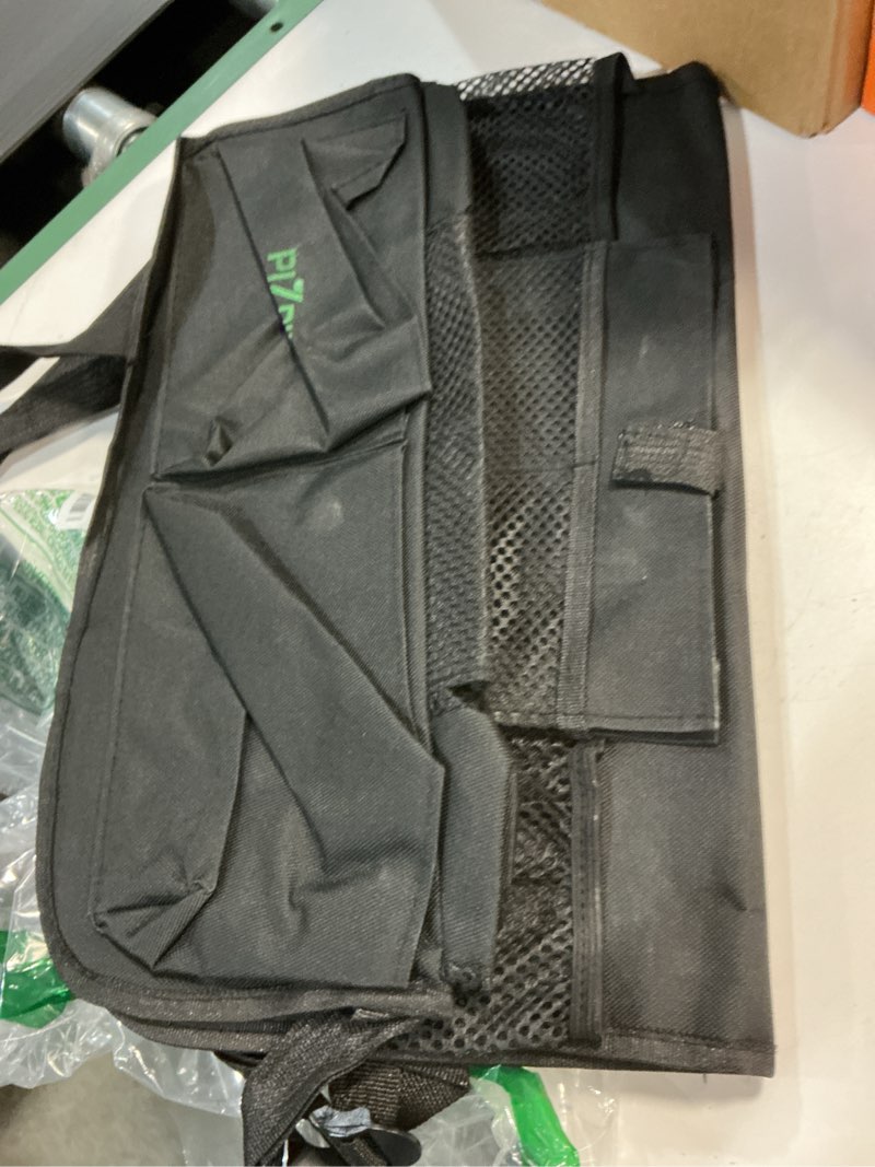 Condition photo showing Good Condition for Car Backseat Organizer with Tablet Holder,11 Storage Pockets with Foldable Food Tray, Protector Kick Mats for Kids, Travel Accessories Organizer (Black, 1Pack with Food Tray) 1Pack with Food Tray Black