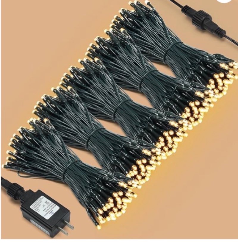 christmas lights 100ft 300 leds, 8 modes, warm white, indoor outdoor plug-in fairy lights for christmas tree, bedroom, classroom decor outdoor decor,christmas decorations (warm color, 100ft) warm color 100ft