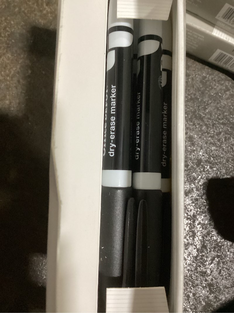 office depot low odor dry erase markers fine point black