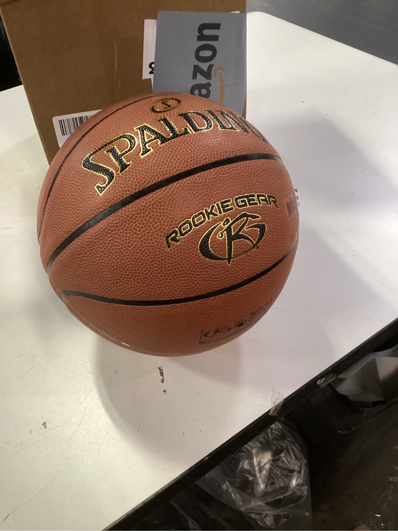 Condition photo showing Good Condition for Spalding Rookie Gear 27.5" Basketball | Lighter to Help Develop Technique | Designed for Indoor & Outdoor Play Brown Size 5, 27.5"
