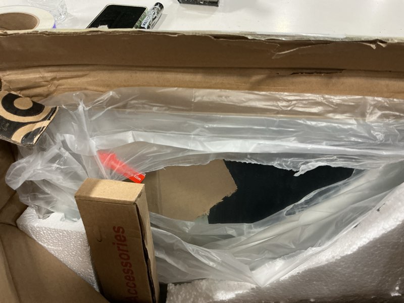 Condition photo showing Good Condition for 26x36 Gold Framed Mirror for Bathroom, Brushed Gold Mirror with Metal Frame, Modern Rectangle Brass Vanity Mirror for Wall, Shatterproof, Anti-Rust (Horizontal/Vertical) 36"L x 26"W Gold