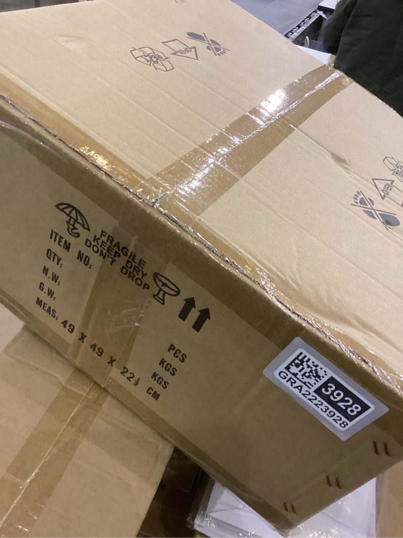 Condition photo showing New/Like New for 17.8" Boho Rattan Chandelier Light Fixture 4-Light Hand-Woven Bamboo Vintage Farmhouse Chandelier Drum Wicker Golden Chandeliers for Dining Room, Kitchen Island,Bedroom,Foyer Gold 17.8"