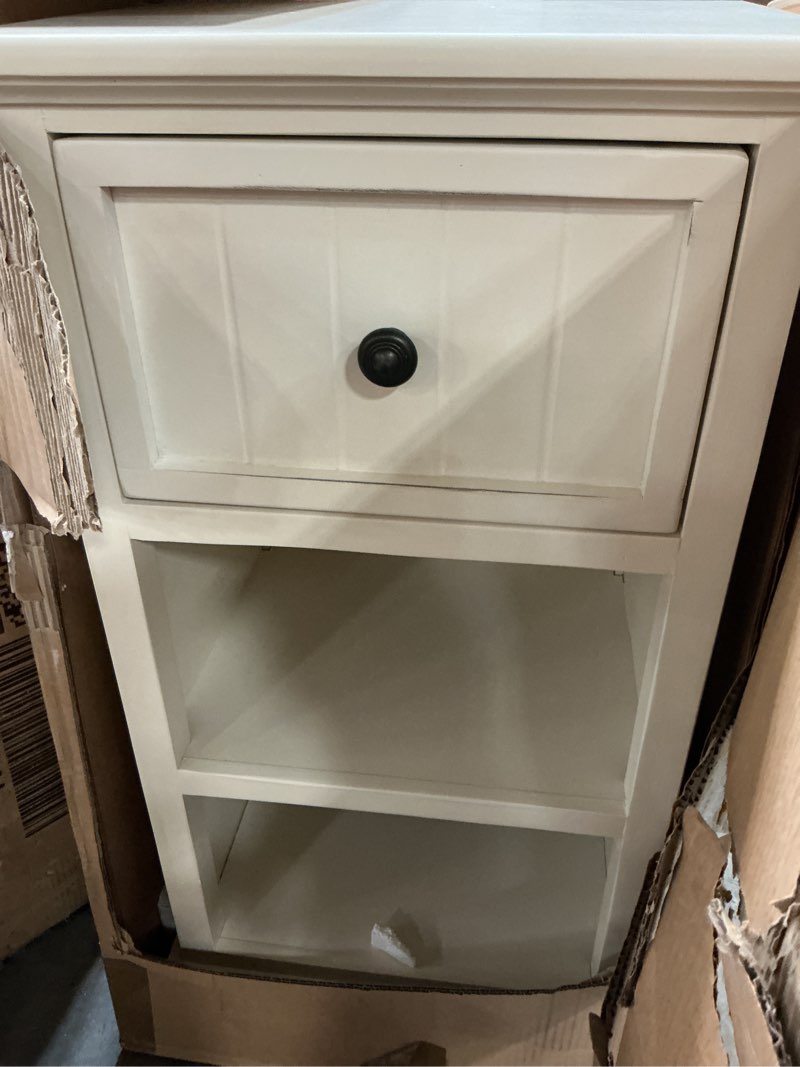Condition photo showing As Is for sidney small 2-drawer nightstand(similar)