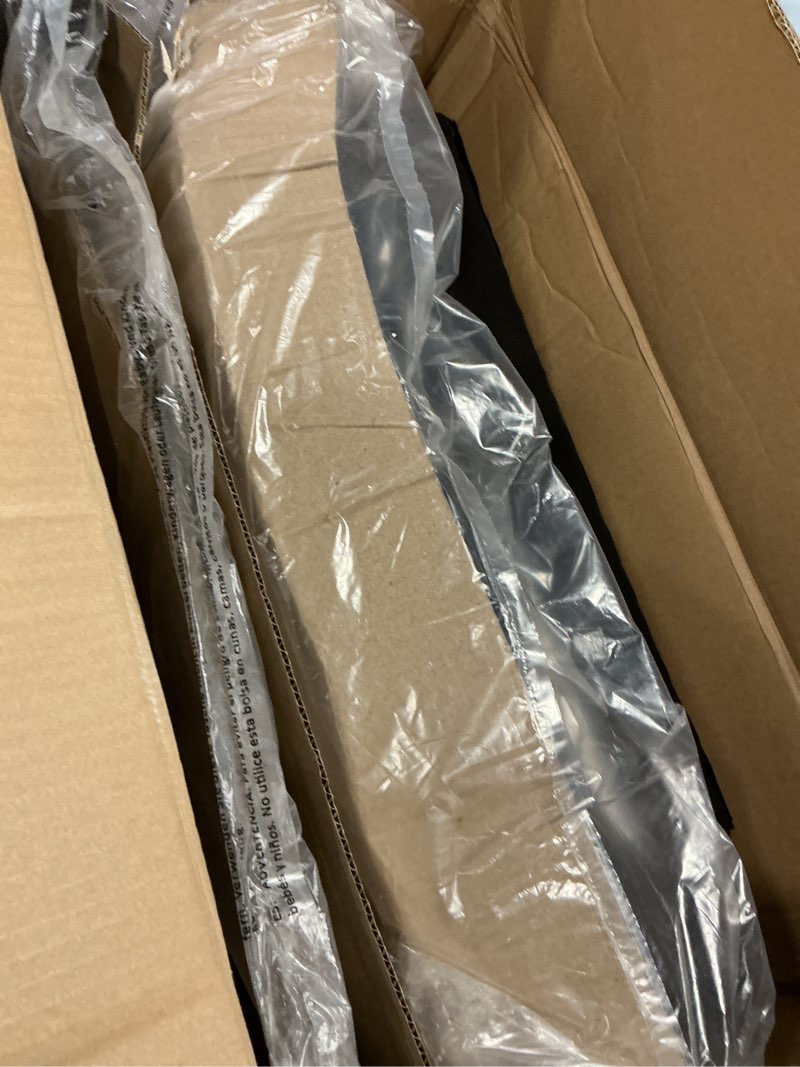 Condition photo showing Good Condition for Yaheetech PU Leather Accent Chair, Mid-Century Modern Armchair with Solid Wood Legs, Reading Leisure Chair with High Back for Living Room Bedroom Waiting Room, Black Black Faux Leather