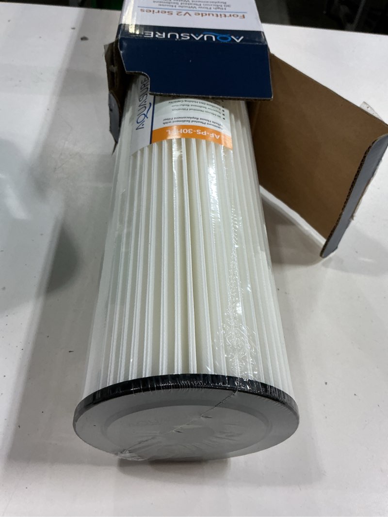 Condition photo showing New/Like New for fortitude v2 series high flow 30 micron pleated sediment filter large size