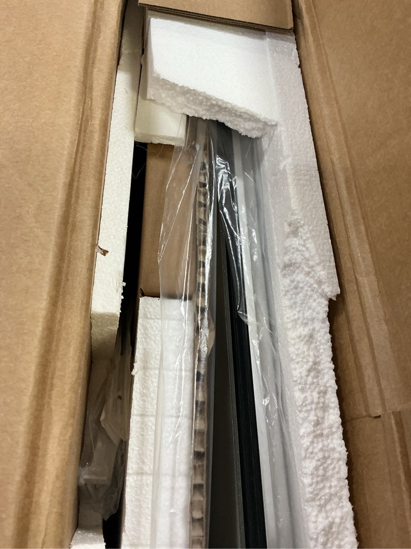 Condition photo showing Good Condition for tetote 24 x 32 bathroom mirror cabinet with tempered beveled mirror silver medicine cabinet aluminum cabinet dtc hinges, stepless adjustable shelves, recessed/surface-mounted 32"l x 24"w silver