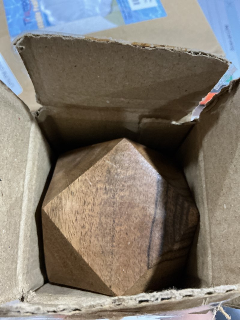 Condition photo showing Good Condition for nirman acacia wood decorative wood ball for centerpiece or individual use ideal for use in living, dining room, coffee table centerpiece home décor (3" x 3" x 3"), (set of 3)