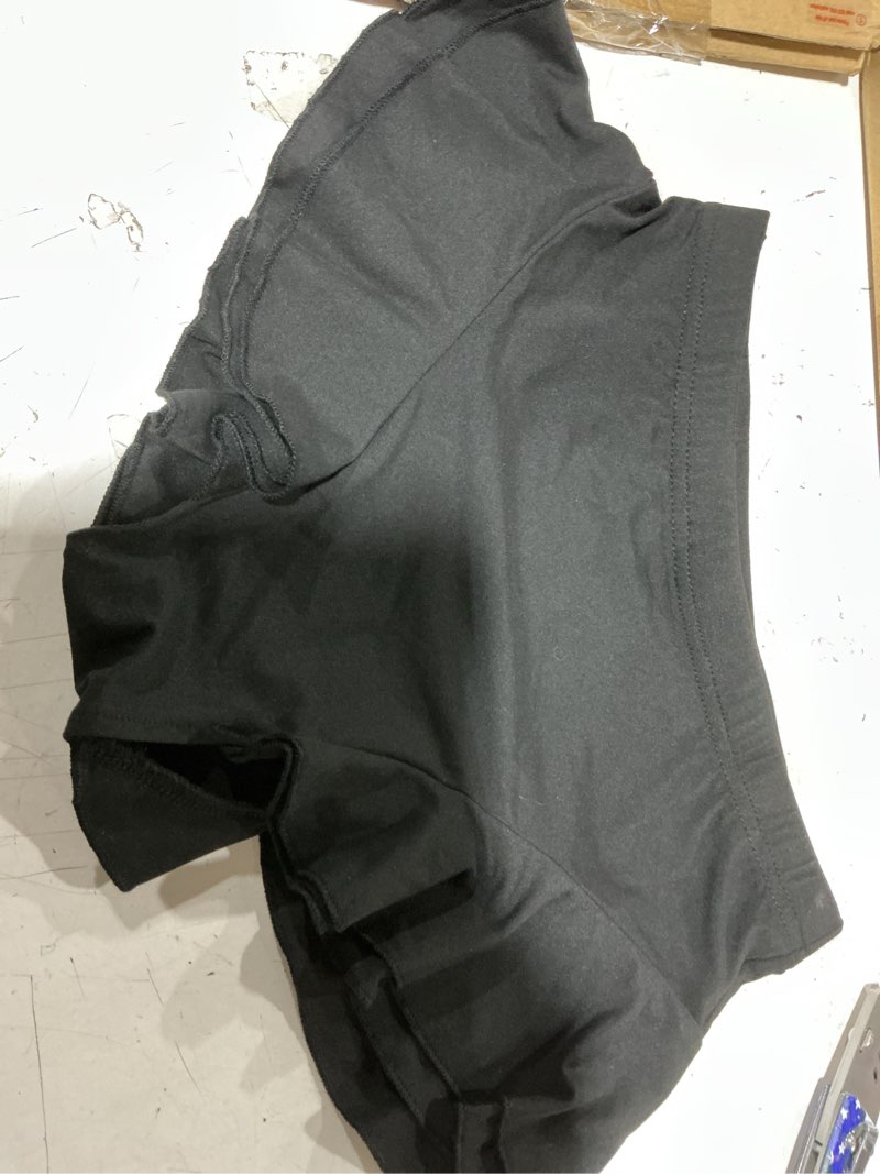 Condition photo showing As Is for hafailia ruffle booty shorts for women sexy - summer y2k low rise side frill micro mini skinny party clubwear x-small black