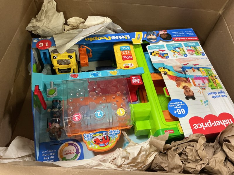 Condition photo showing New/Like New for Fisher-Price Little People Toddler Playset Activity Vehicles Gift Set with 10 Toys for Preschool Pretend Play Kids Ages 1+ Years (Amazon Exclusive)