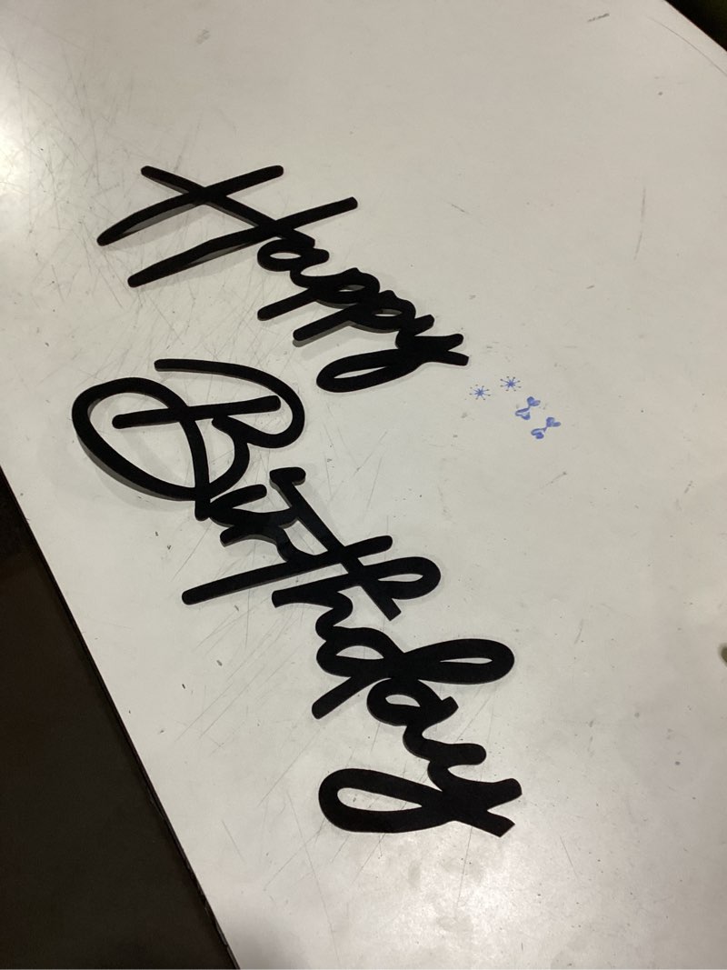 Condition photo showing Good Condition for Happy Birthday Sign for Backdrop - Glitter Happy Birthday Felt Letter Sign for Balloon Arch Birthday Party Balloon Arch Backdrop Decorations for Birthday Party Baby Shower - Glitter Black