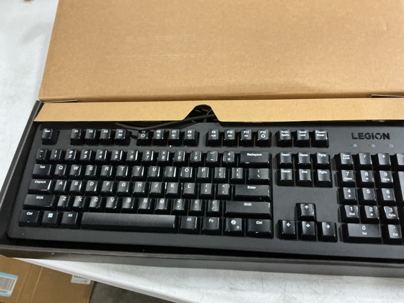 Condition photo showing New/Like New for lenovo legion k310 rgb wired gaming keyboard - ultra-fast reaction time with tactile keys, quiet key membrane switches, silent operation, rgb illumination - water resistant & compact design k310 keyboard