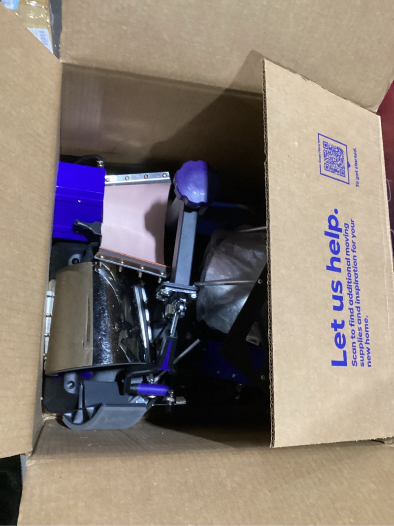 Condition photo showing Good Condition for VEVOR Heat Press Machine 12 x 15 Inch 8 in 1 Heat Press Sublimation Machine 360° Rotation Swing Away 8 in 1 Shirt Printing Machine Dual-Tube Heating for DIY T-Shirts Cap & Mugs Blue Blue Pro-12x15