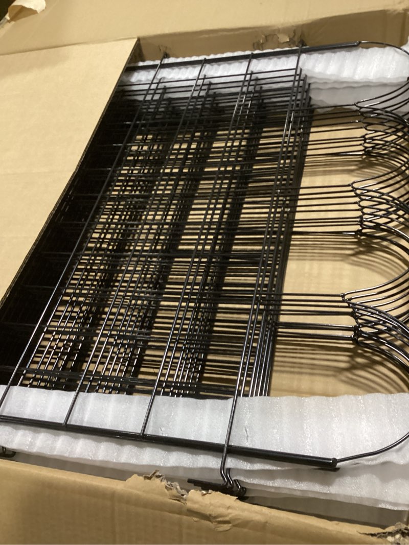 Condition photo showing Good Condition for 10 Panels Garden Fence Dog Fence Outdoor for Yard, 32 in (H) x 24 ft (L) Rustproof No Dig Decorative Tall Fencing Border for Dog, Rabbits, Patio Temporary Ground Stakes and Flower Vegetable Flower Bed 10 32in (H) X 24ft (L)