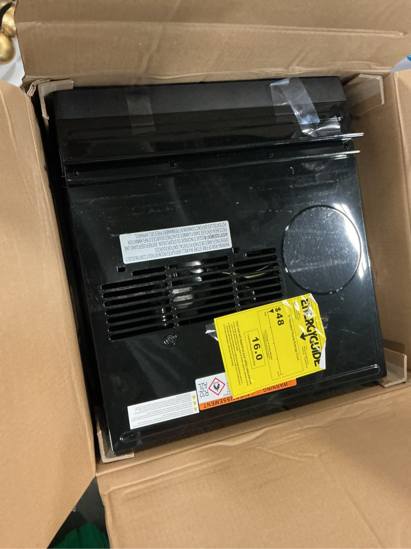Condition photo showing As Is for tcl 10 000 btu smart inverter window air conditioner (black) - 450 sq ft  up to 46% energy savings  quiet cooling tech  3-in-1 cooling  fan & dehumidi