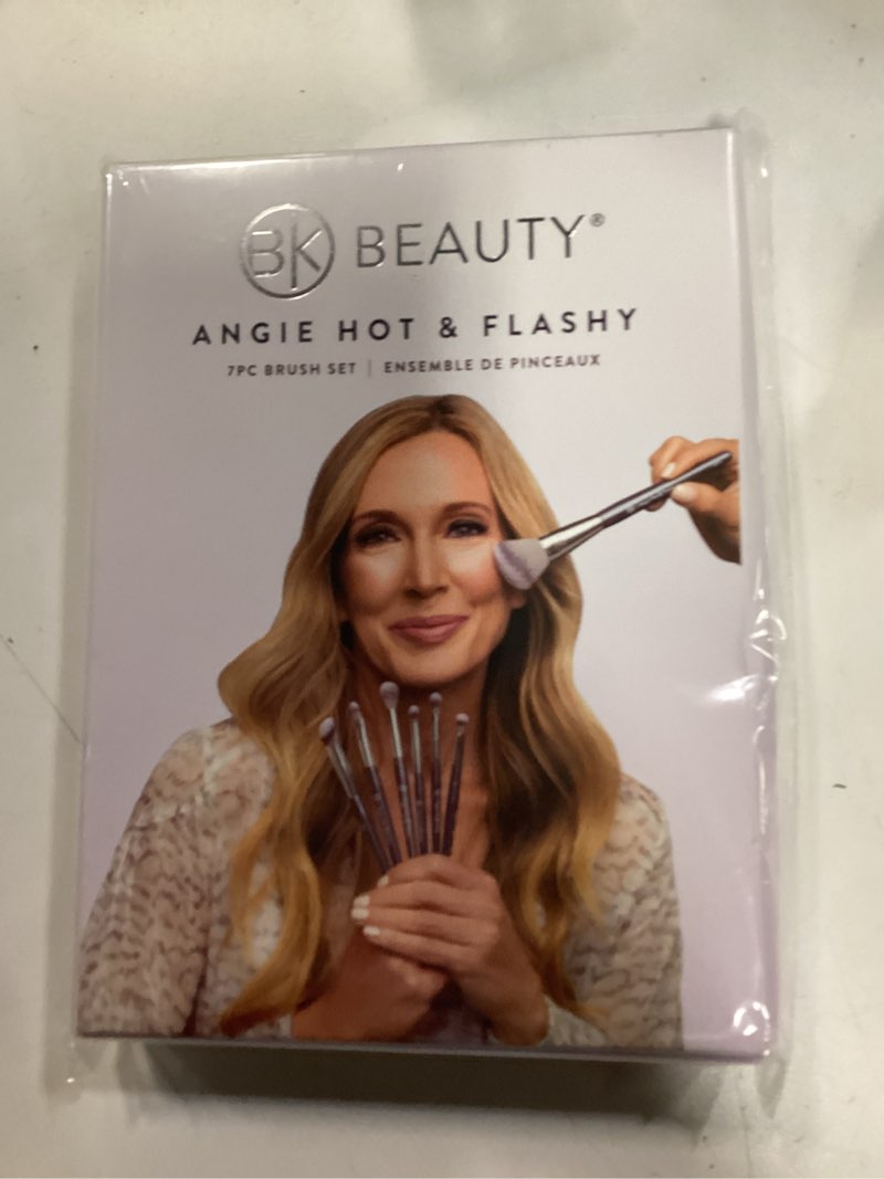 Condition photo showing New/Like New for BK BEAUTY BRUSHES - ANGIE HOT & FLASHY Brush Set (7PC) - Viral Under-Eye Concealer, Eye Shadow, | Bronzer, Blush & Highlighter Makeup Brushes