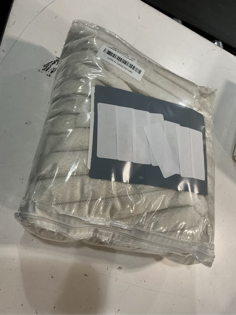 Condition photo showing Good Condition for meetsky sectional couch covers, 100% waterproof couch covers for 3 cushion sofa pet friendly, non slip washable sofa covers couch protector covers, modern style dog bed cover, off white, 35" x 82.7" 35" x 82.7" off white
