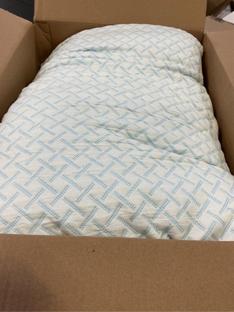 Condition photo showing As Is for Shredded Memory Foam Cooling Soft Pillows Queen Size Set of 2, Adjustable Hypoallergenic Hotel Quality Pillow for Back, Stomach and Side Sleeper Sleeper, Bamboo Viscose Cover, Oeko-TEX Certified Queen (Pack of 2)