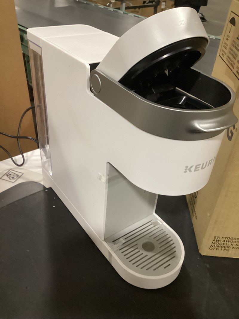 Condition photo showing Good Condition for keurig k-slim single serve k-cup pod coffee maker, multistream technology, 3 brew sizes, slim and sleek design, 46oz removable reservoir, white
