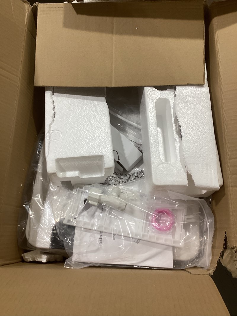 Condition photo showing Good Condition for QMU Heated Bidet Toilet Seat Elongated with LED Display & Remote Control - Smart Soft Close Toilet Seat Electric Bidet with Dryer, Warm Water, Feminine Wash, Self-Cleaning Nozzle, IPX4, White Oval