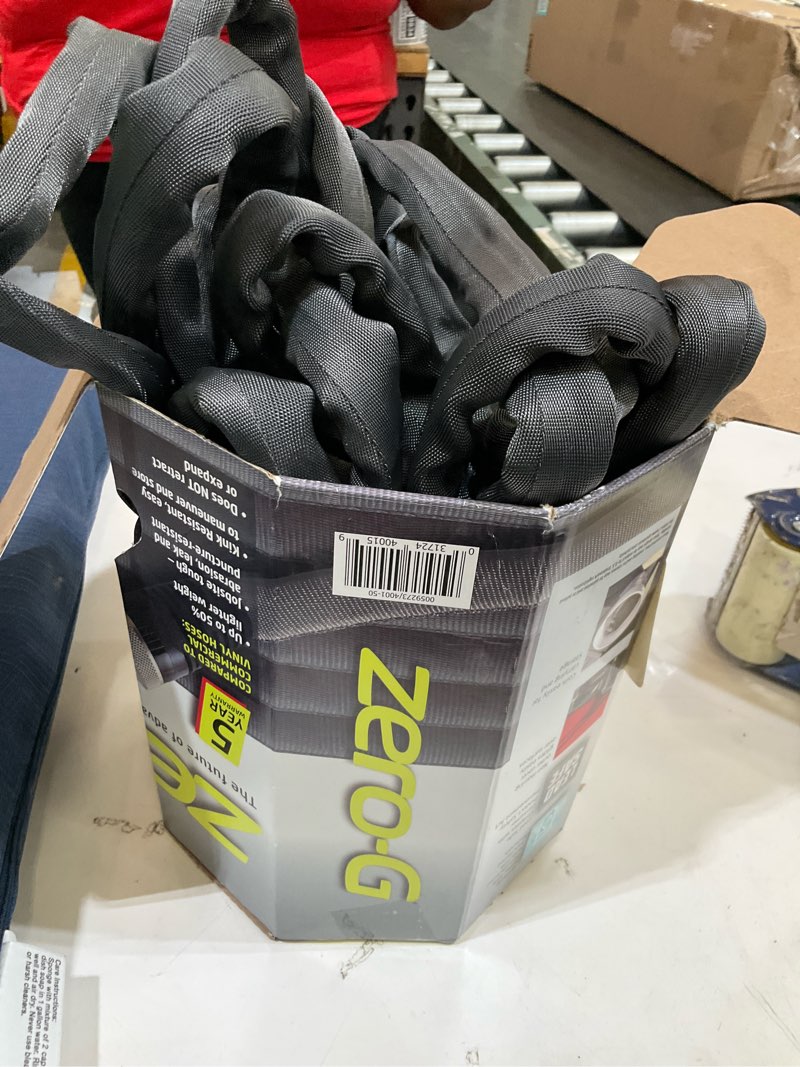 Condition photo showing As Is for teknor apex zero-g 5/8 in. d x 50 ft. l heavy duty commercial grade garden hose
