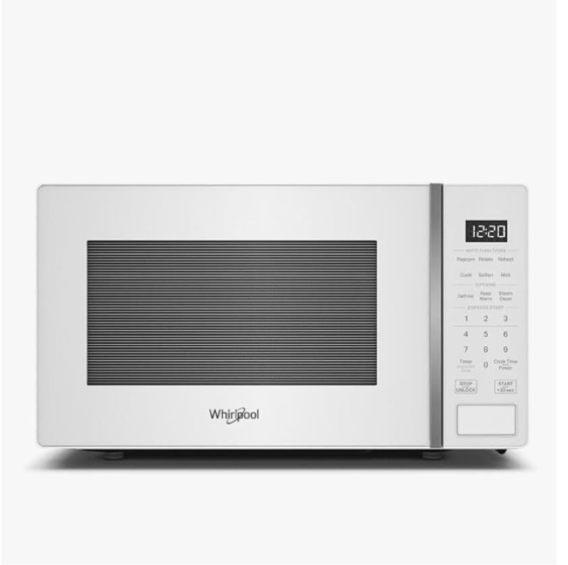 whirlpool wmcs3018rw countertop microwave with turntable 0.7 cu. ft, steam clean, 700 watt microwave