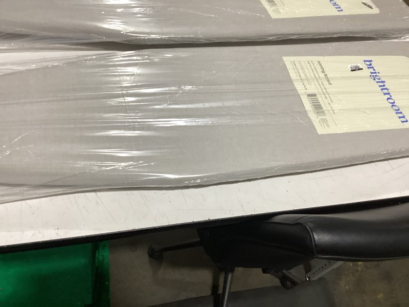 Condition photo showing New/Like New for standard ironing board white metal with creamy chai cover - brightroom™