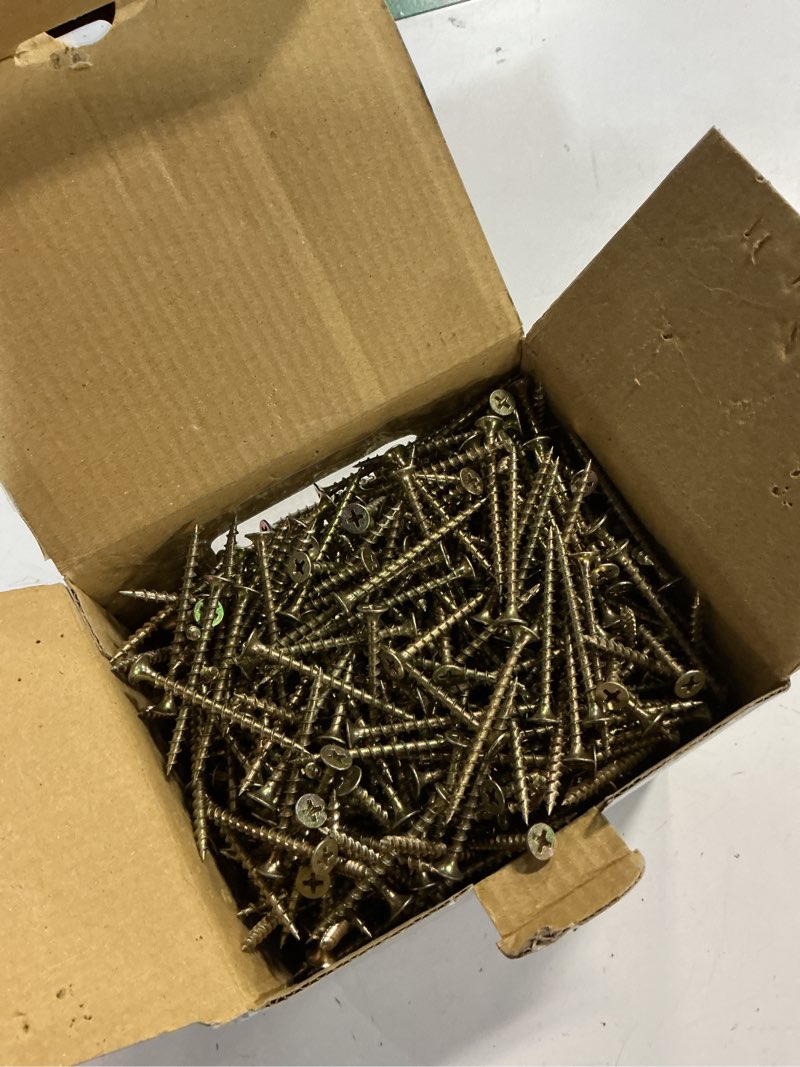 Condition photo showing New/Like New for fas-n-tite #6 x 2-in yellow zinc interior construction screws 810 -per box