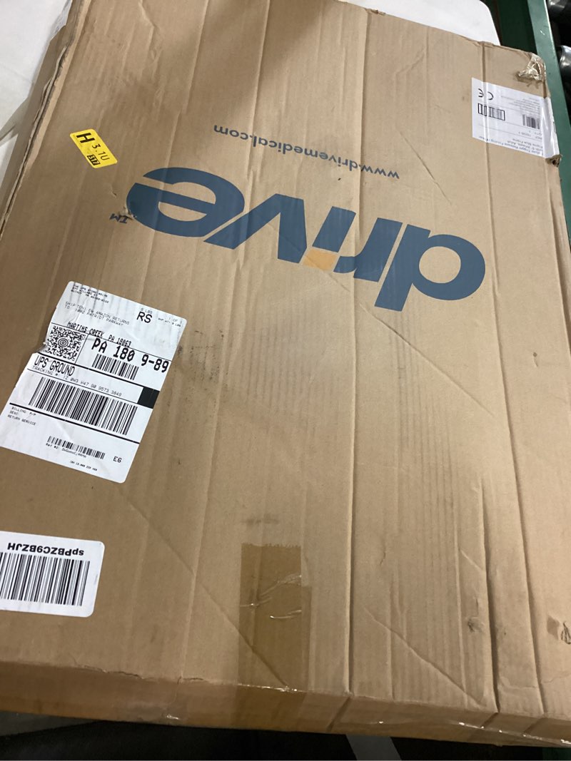 Condition photo showing As Is for Drive Medical 10226-1 Trigger Release Folding Walker, Brushed Steel