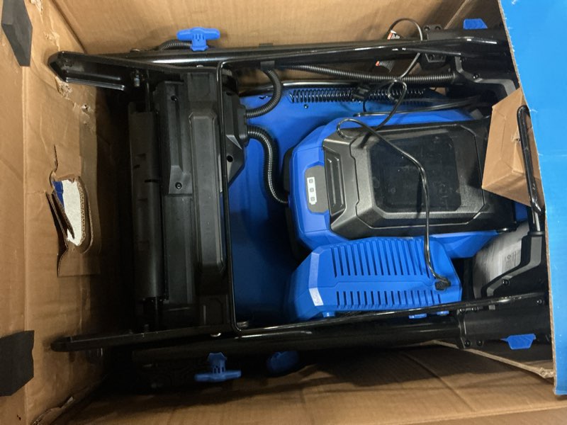 Condition photo showing As Is for kobalt gen4 40-volt 20-in self-propelled cordless lawn mower 6 ah (battery & charger included)