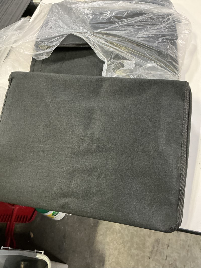 Condition photo showing As Is for DOKEHOM 150L Double Laundry Basket with Lid and Removable Laundry Bags, Large Collapsible Laundry Hamper with 2 Sections for Bedroom, Bathroom, Laundry Room, Colloge (Black) Black 150L