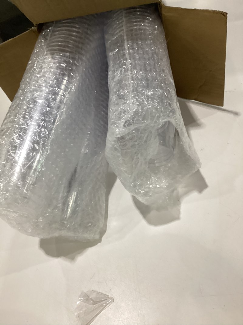 Condition photo showing Good Condition for focusline 100 pack 16 oz clear plastic cups, disposable cups large reusable plastic tumblers, heavy-duty clear hard cups 16 ounce for wedding party, thanksgiving, halloween, christmas 16 oz clear 100 count