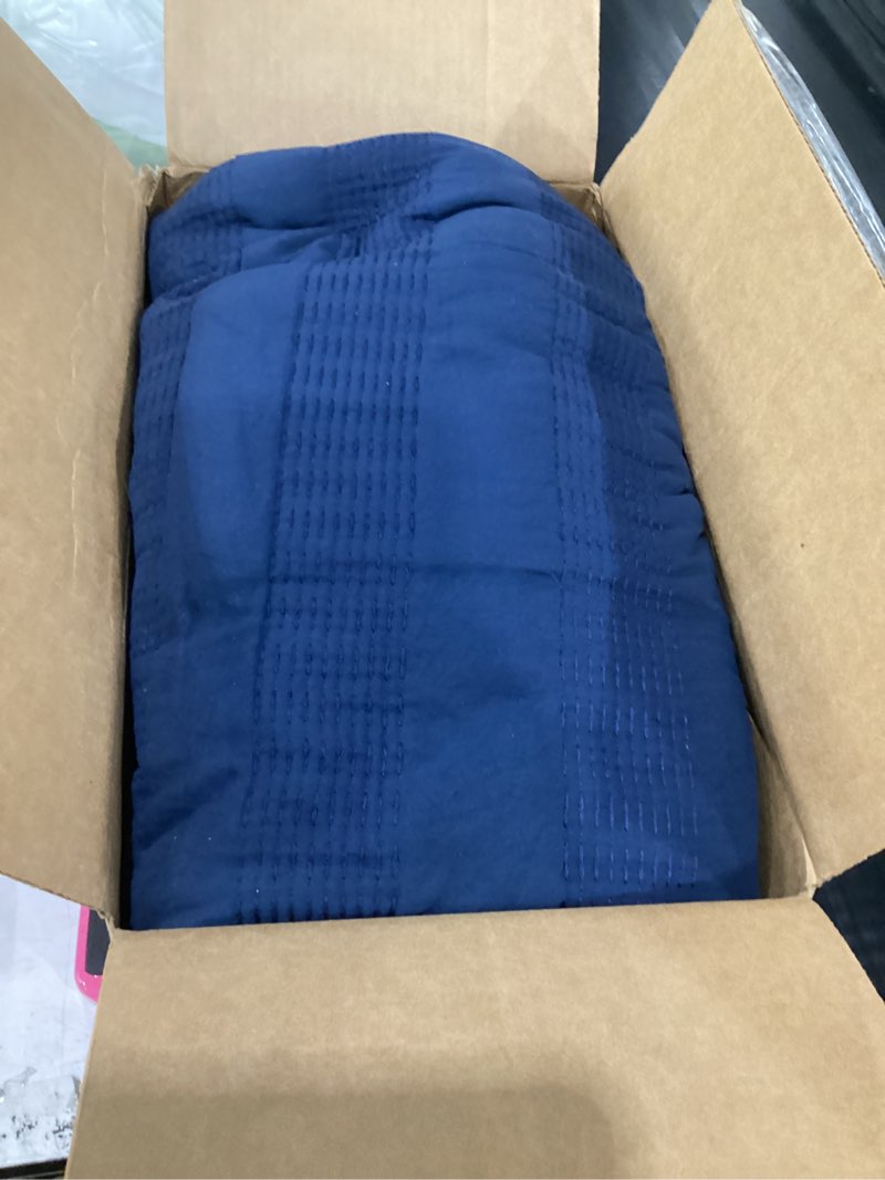blue comforter unknown size 