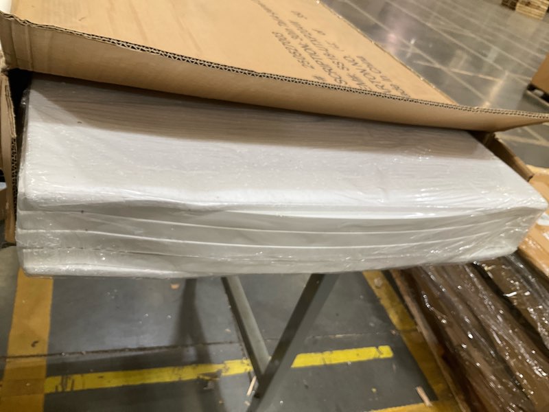 Condition photo showing Good Condition for pawland extra wide dog gate for the house, doorway, stairs, dog fences indoor, freestanding foldable wooden pet gates for dogs, set of support feet included, 96 in wide 30 in tall, 4 panels white white ?4 panels?96"w x 32"h