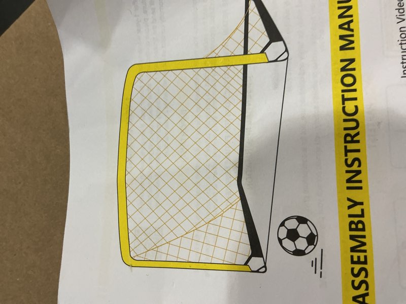 Condition photo showing Good Condition for Franklin Sports Blackhawk Backyard Soccer Goal - Portable Pop Up Soccer Nets - Youth + Adult Folding Indoor + Outdoor Goals - Multiple Sizes + Colors 4' x 3' Optic Yellow