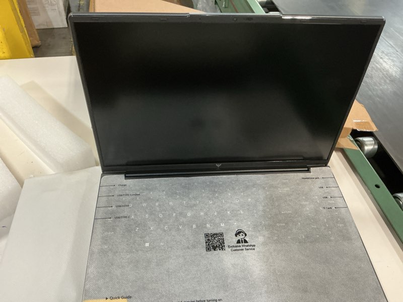 Condition photo showing Working Condition Verified for Laptop, Laptop with AMD Ryzen 4300U(Up to 3.7GHz), 16GB DDR4 512GB SSD Laptop Computer, 16.0inch Wind?ws 11 Laptop, 1920P FHD Display, WiFi 6, USB3.2, Type_C Game Gray