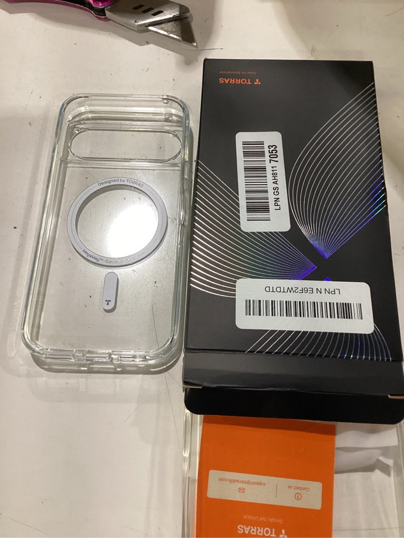Condition photo showing New/Like New for torras magnetic shockproof for google pixel 9 pro & pixel 9 clear case, [fit for magsafe][16ft mil-grade drop protection] translucent slim protective phone case clear for pixel 9/ 9 pro