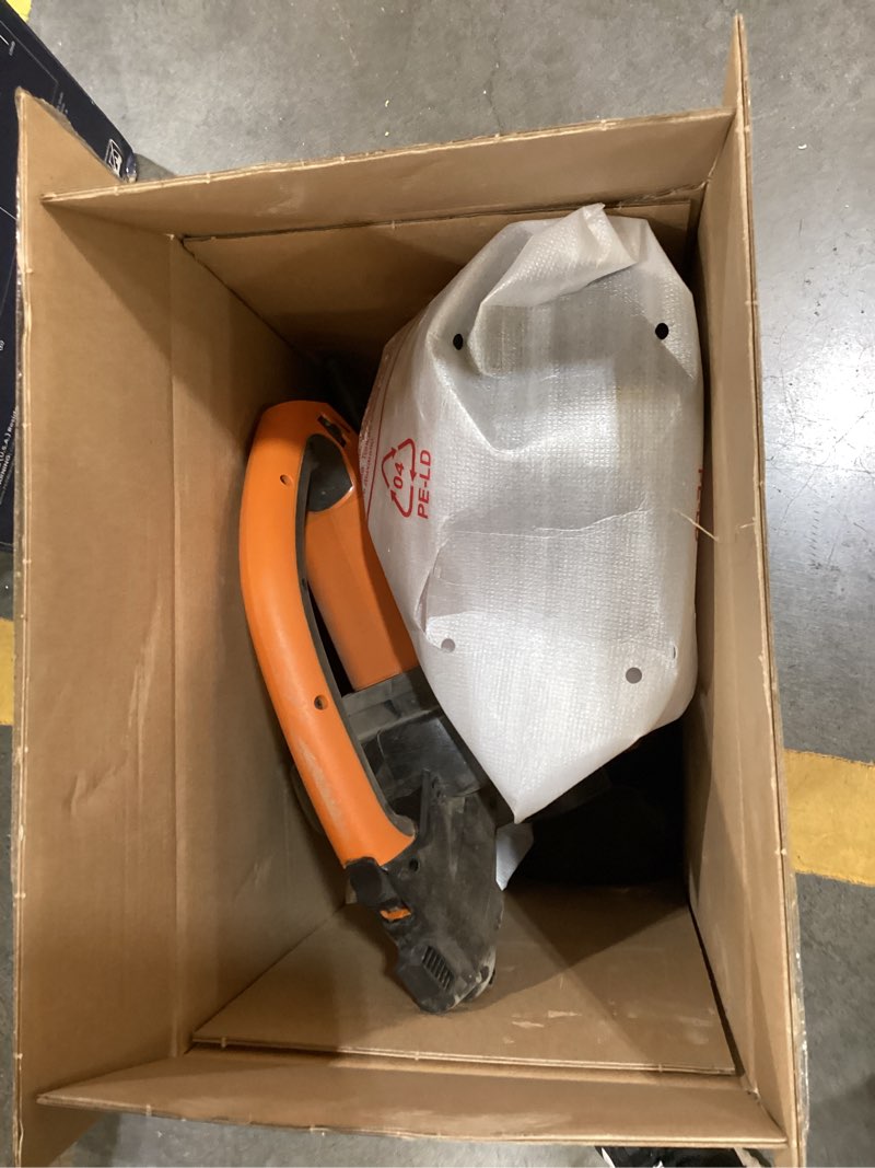 Condition photo showing As Is for worx trivac 3 in 1 electric leaf blower for lawn care, leaf vacuum with 350 cfm & 210 mph, leaf mulcher with metal impeller, wg509 350cfm blower/vac/mulcher