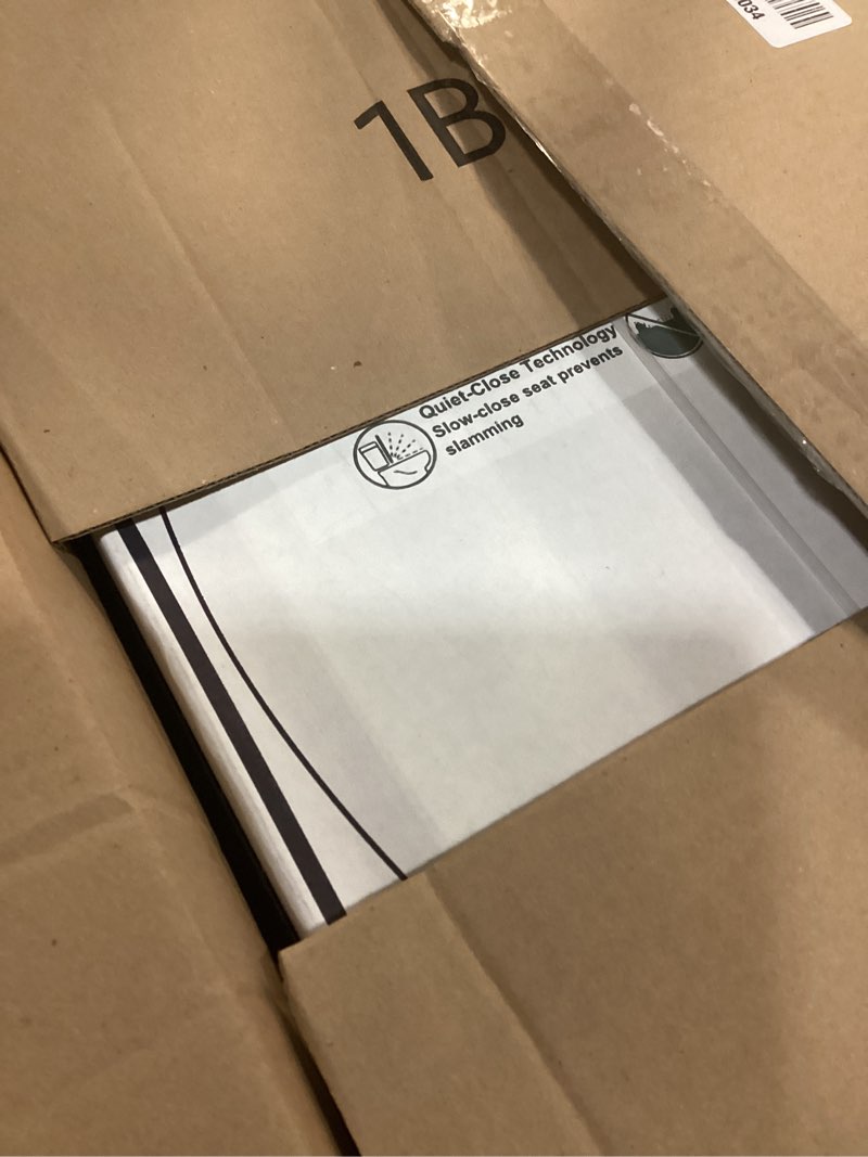 Condition photo showing New/Like New for kohler 4636-rl-96 cachet readylatch elongated toilet seat slow close soft close, toilet seat quiet lid, contoured grip-tight bumpers installation hardware, apartment essentials, biscuit biscuit elongated ready latch
