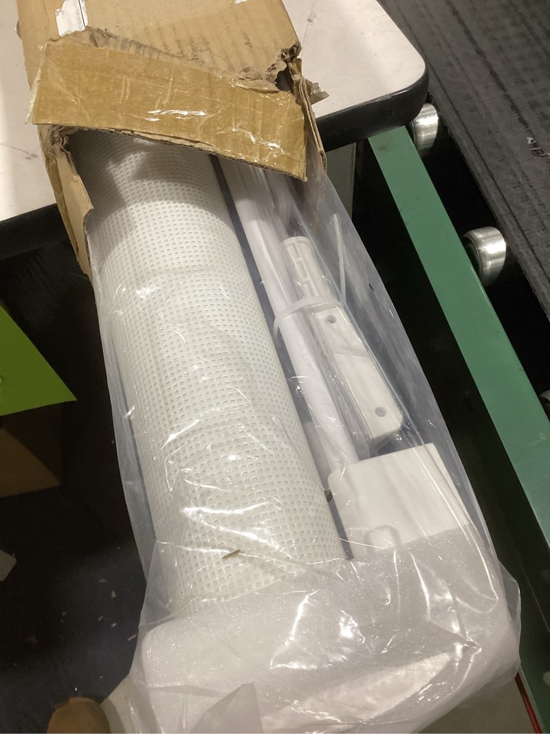 Condition photo showing Good Condition for Pawtners Retractable Baby Gates Extra Wide, 41" Tall Extends up to 200" Wide, Dog Gate Indoor for Stairs, Pet Gate with Support Rods for Doorways Hallways Garage Indoor & Outdoor-White White 41" Tall x 200" Wide