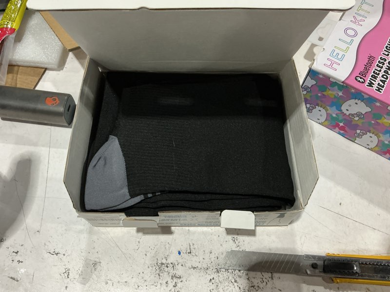 Condition photo showing New/Like New for doctor's select 3 pairs plus size compression socks wide calf - up to 6xl | 20-30 mmhg compression socks for women wide calf | black 3 pairs - black 5x-large