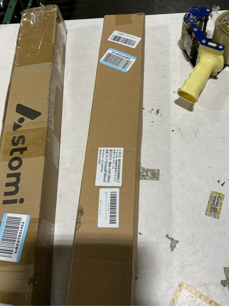 Condition photo showing Good Condition for MYshade Cordless Blackout Cellular Shades for Windows, Honeycomb Window Shades with Thermal Insulation, Child & Pet Safe Room Darkening Shade, Easy Install,28" W x 50" H, White White 28"W x 50"H